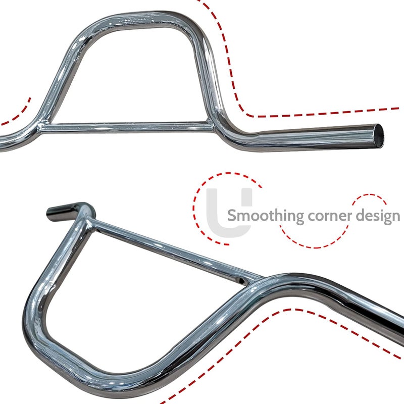 DONSP1986 Riser Handlebar - Great for Child Mountain, Road, and Hybrid Bikes - Multiple Rise Options (Silver, 22.2mm) - Image 5